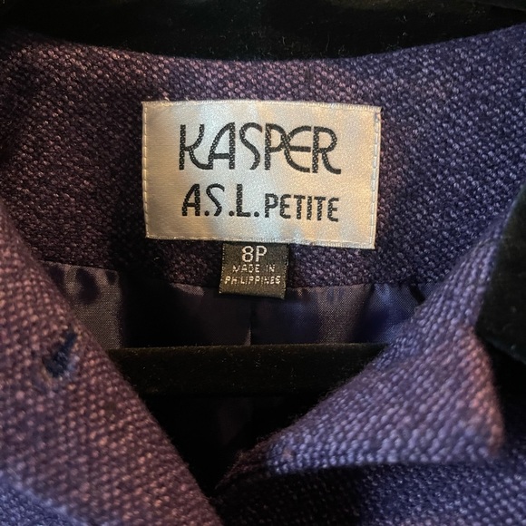 Vintage Kasper Purple Coat - Picture 6 of 7
